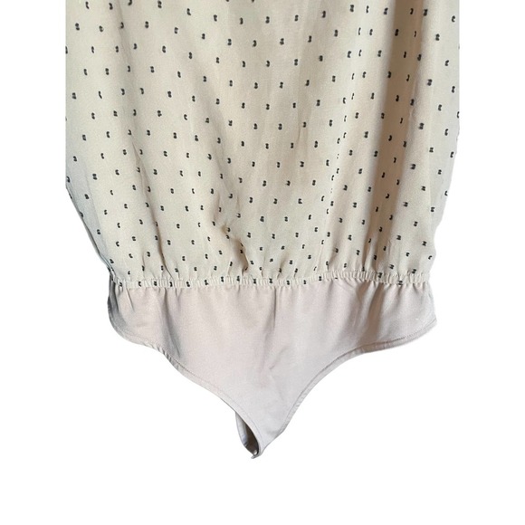 L’Academie Los Angeles Womens Polka Dot Urso Bodysuit Adjustable Strap Sz XS Tan - Picture 5 of 8